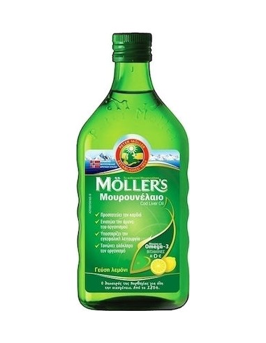 Moller's Cod Liver Oil 250ml Λεμόνι